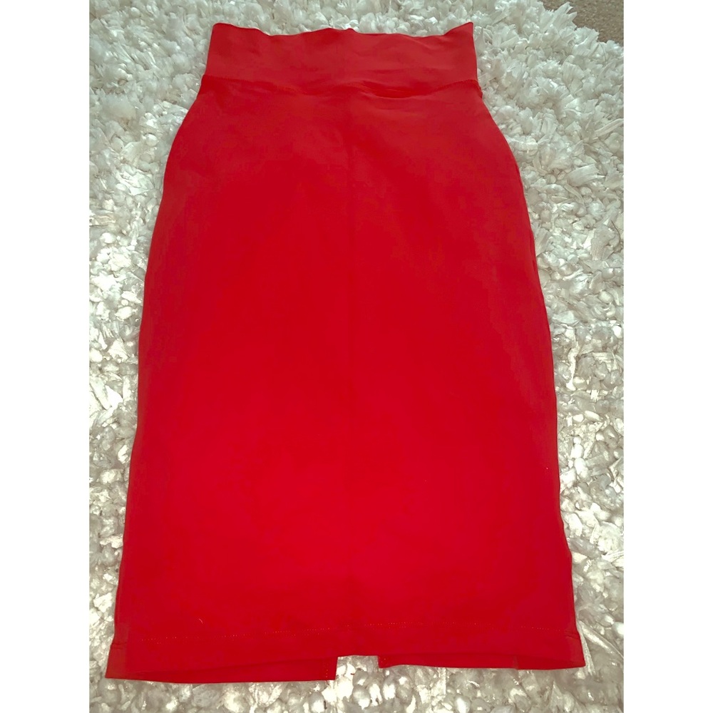 BEBE Your Favorite Red Pencil Skirt